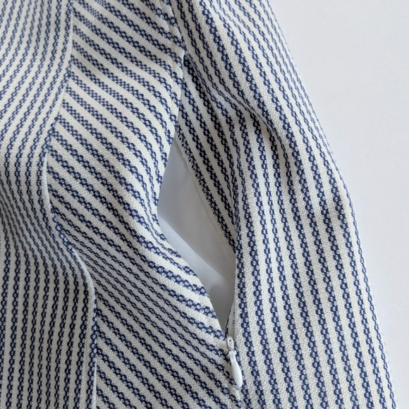 Theory Helaina A Line Dress in Sayre Stripe Size 12 - Picture 6 of 11